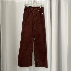 H&M brown corduroy pants